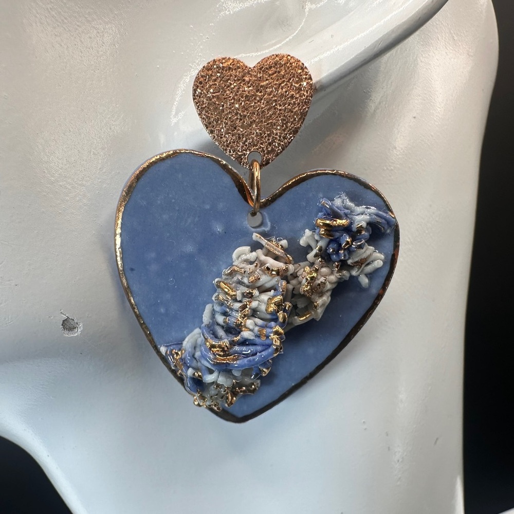 Handmade Luxury Ceramic Earrings – Unique, Lightweight, and Artistic Jewelry